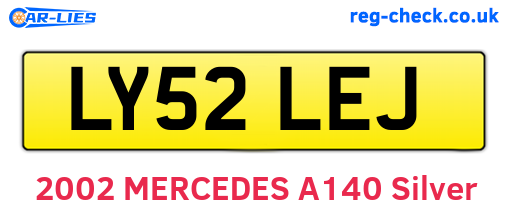 LY52LEJ are the vehicle registration plates.