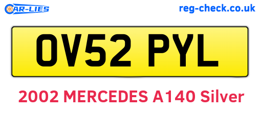 OV52PYL are the vehicle registration plates.