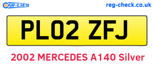 PL02ZFJ are the vehicle registration plates.