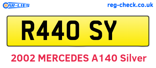 R44OSY are the vehicle registration plates.