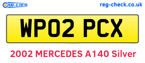 WP02PCX are the vehicle registration plates.
