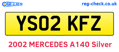 YS02KFZ are the vehicle registration plates.