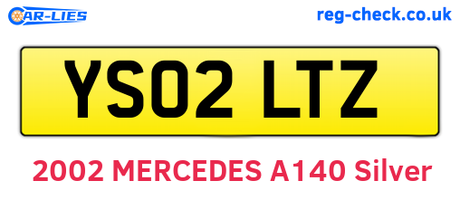 YS02LTZ are the vehicle registration plates.