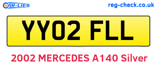 YY02FLL are the vehicle registration plates.