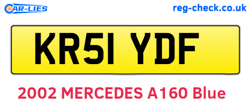 KR51YDF are the vehicle registration plates.
