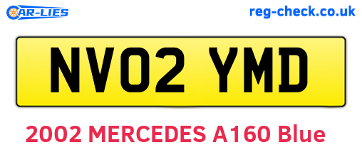 NV02YMD are the vehicle registration plates.