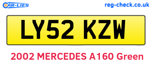 LY52KZW are the vehicle registration plates.