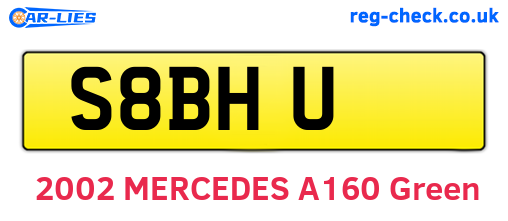 S8BHU are the vehicle registration plates.