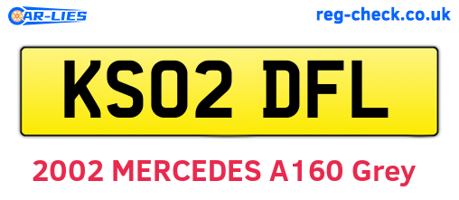 KS02DFL are the vehicle registration plates.