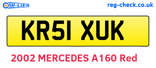 KR51XUK are the vehicle registration plates.