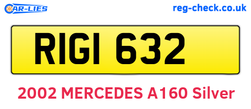 RIG1632 are the vehicle registration plates.