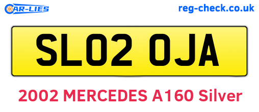 SL02OJA are the vehicle registration plates.