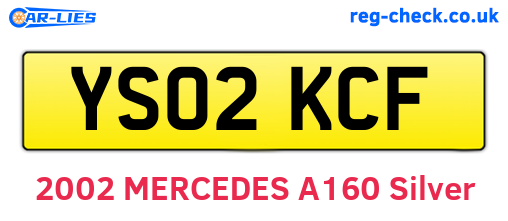 YS02KCF are the vehicle registration plates.
