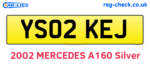 YS02KEJ are the vehicle registration plates.
