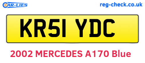 KR51YDC are the vehicle registration plates.