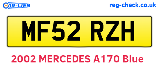 MF52RZH are the vehicle registration plates.