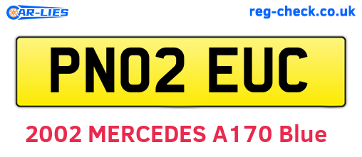 PN02EUC are the vehicle registration plates.