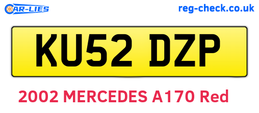 KU52DZP are the vehicle registration plates.