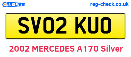 SV02KUO are the vehicle registration plates.
