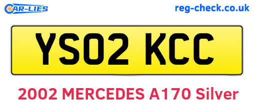 YS02KCC are the vehicle registration plates.