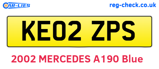KE02ZPS are the vehicle registration plates.