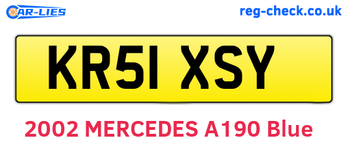 KR51XSY are the vehicle registration plates.
