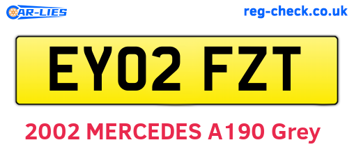 EY02FZT are the vehicle registration plates.