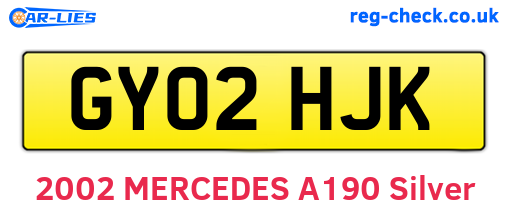 GY02HJK are the vehicle registration plates.