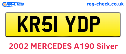 KR51YDP are the vehicle registration plates.