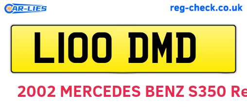 L100DMD are the vehicle registration plates.