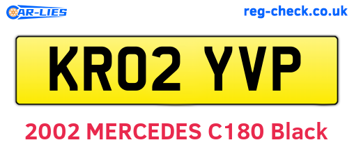 KR02YVP are the vehicle registration plates.