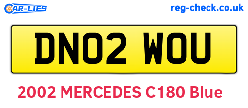 DN02WOU are the vehicle registration plates.