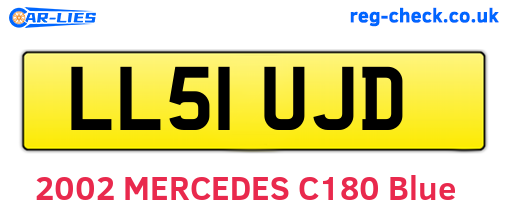 LL51UJD are the vehicle registration plates.