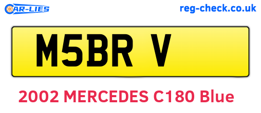 M5BRV are the vehicle registration plates.