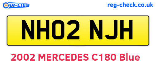 NH02NJH are the vehicle registration plates.