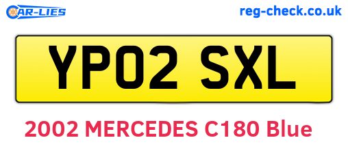 YP02SXL are the vehicle registration plates.
