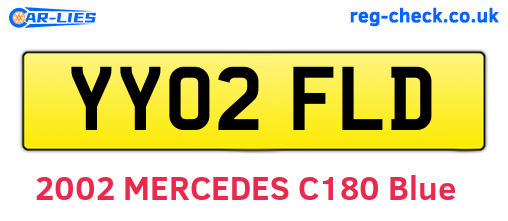 YY02FLD are the vehicle registration plates.
