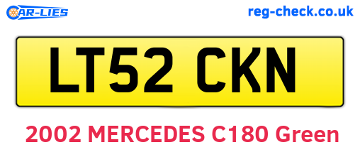 LT52CKN are the vehicle registration plates.