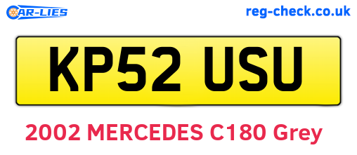 KP52USU are the vehicle registration plates.