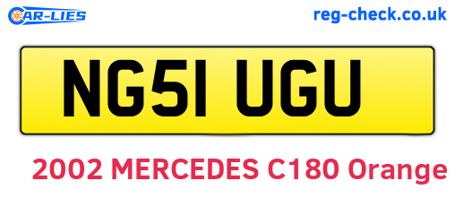 NG51UGU are the vehicle registration plates.