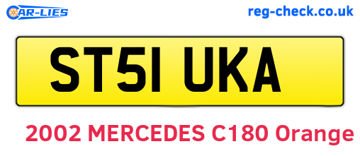 ST51UKA are the vehicle registration plates.