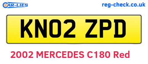 KN02ZPD are the vehicle registration plates.