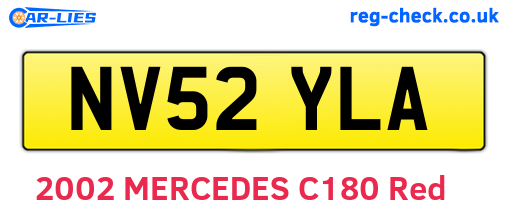 NV52YLA are the vehicle registration plates.