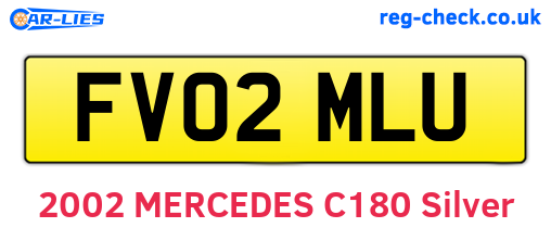 FV02MLU are the vehicle registration plates.
