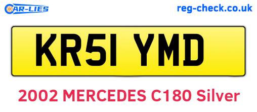 KR51YMD are the vehicle registration plates.