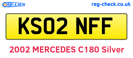 KS02NFF are the vehicle registration plates.