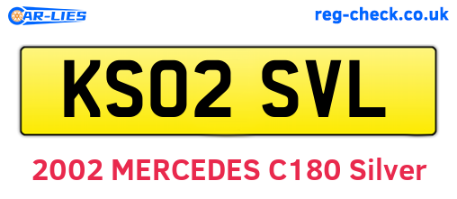 KS02SVL are the vehicle registration plates.