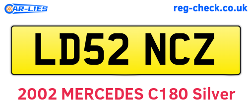 LD52NCZ are the vehicle registration plates.
