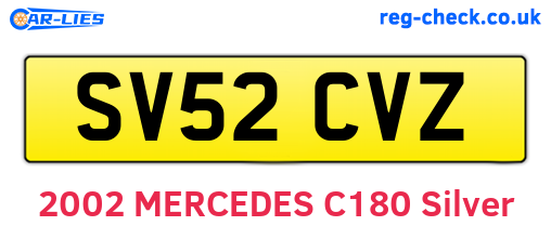 SV52CVZ are the vehicle registration plates.