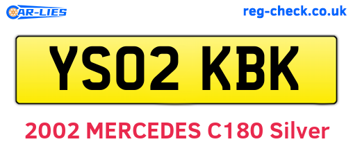 YS02KBK are the vehicle registration plates.
